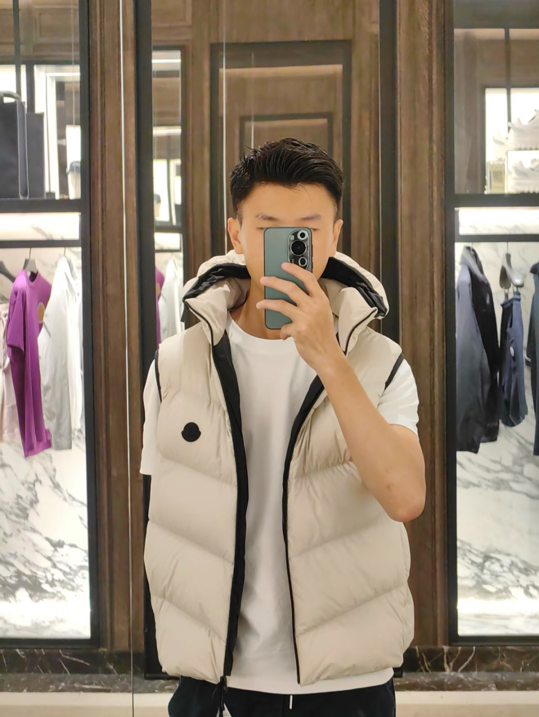 Moncler Male Down Vest Hooded S-m-l
