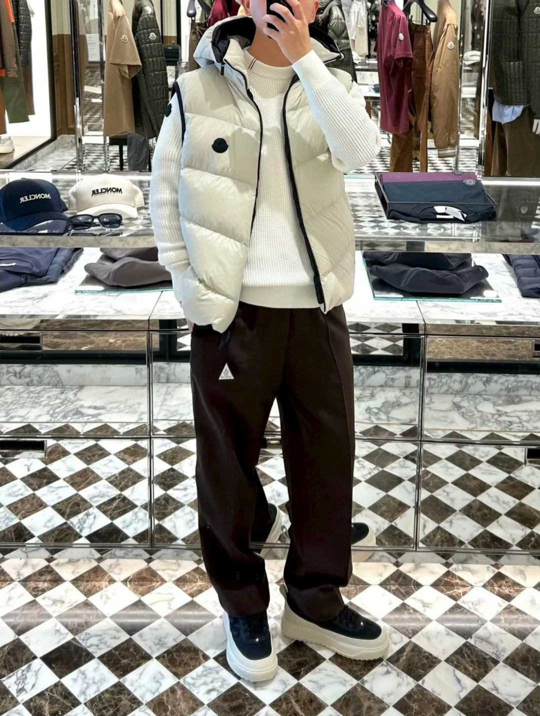 Moncler Male Down Vest Hooded S-m-l