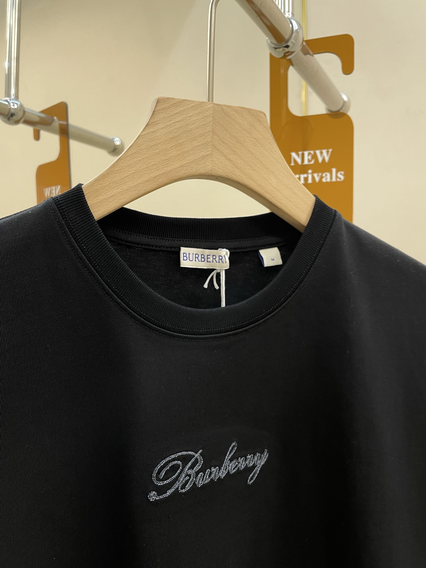Burberry Basic Clothing Cotton Black S-m-l-xl