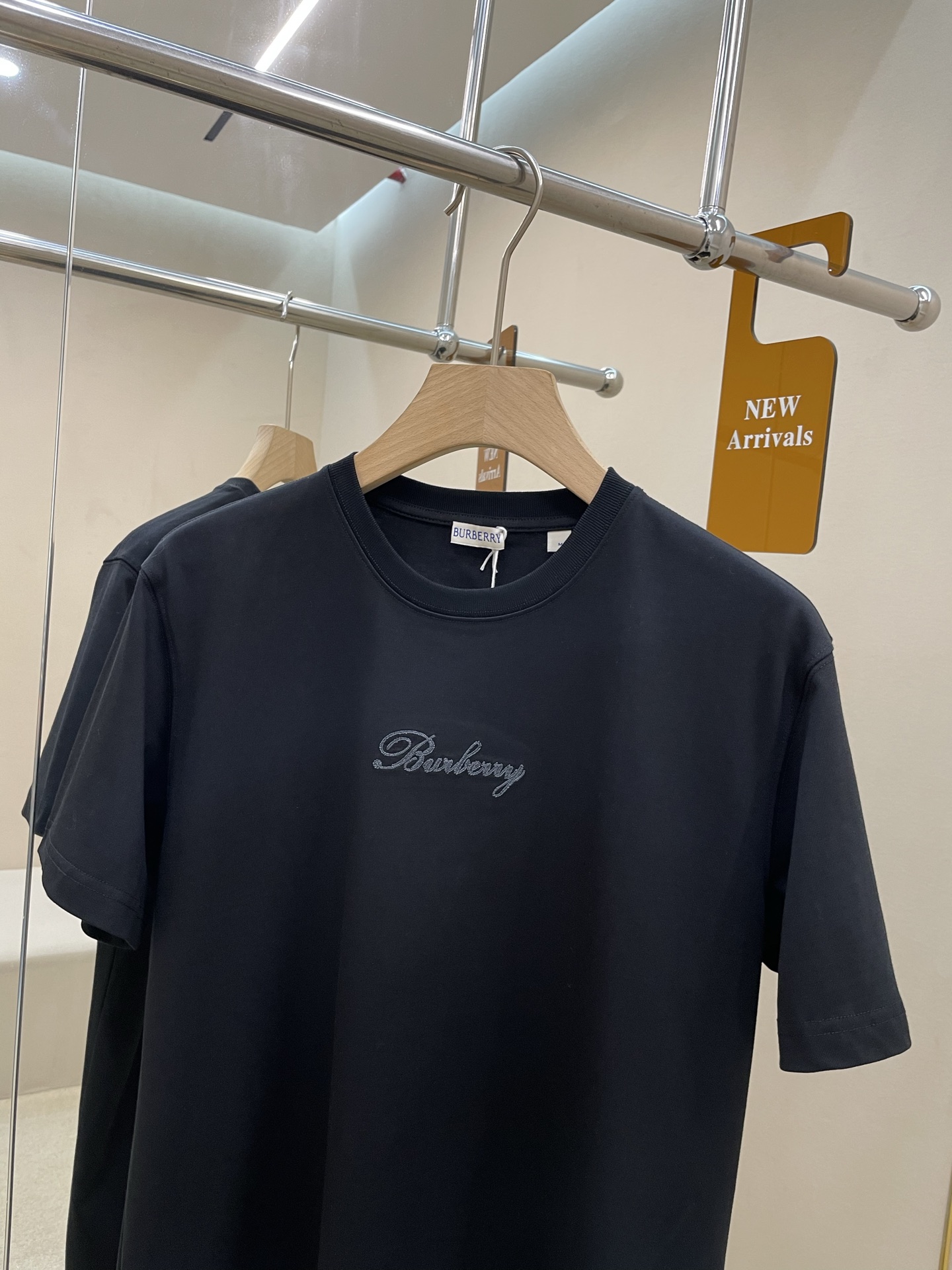 Burberry Basic Clothing Cotton Black S-m-l-xl