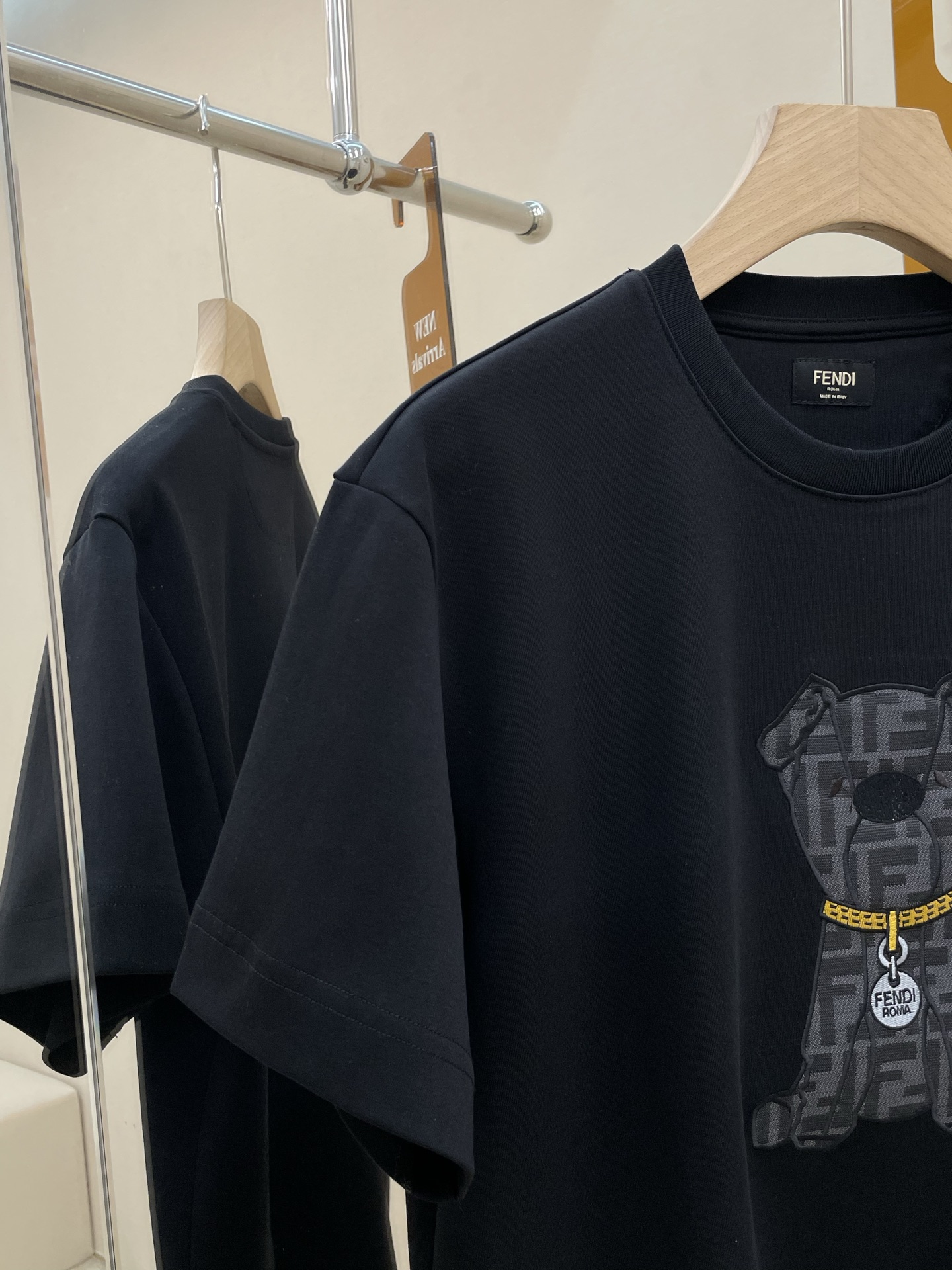 Fendi Basic Clothing Cotton Black S-m-l-xl
