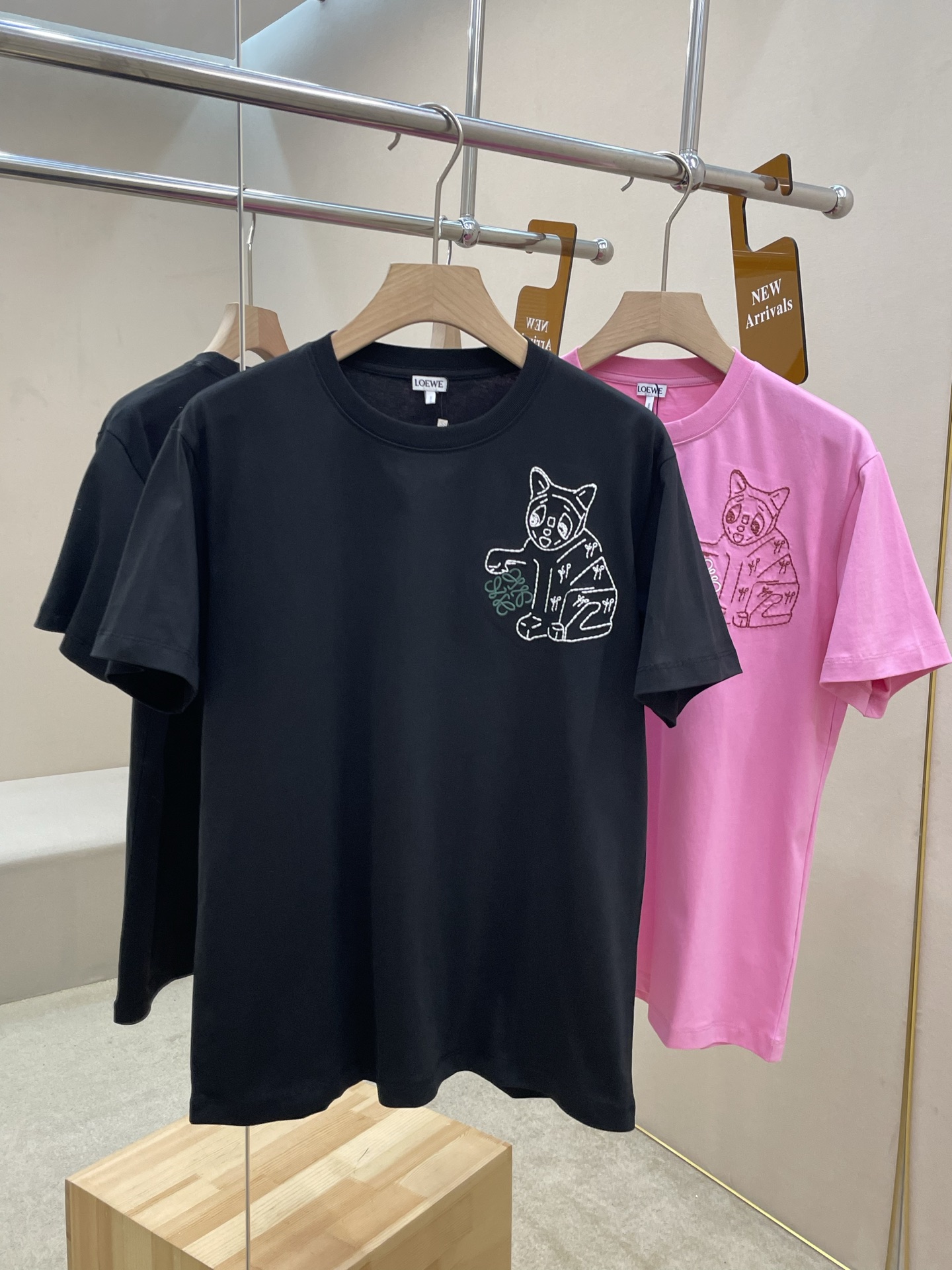 Loewe Basic Clothing Cotton Black Loose Fit S-m-l-xl