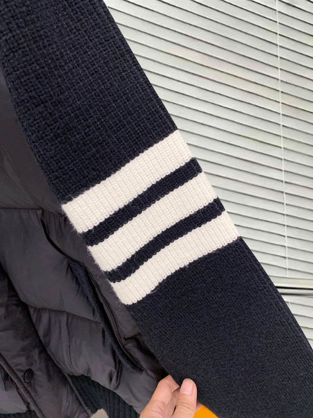 Thom Browne Female Down Jacket Knitted Slim Fit M-xl