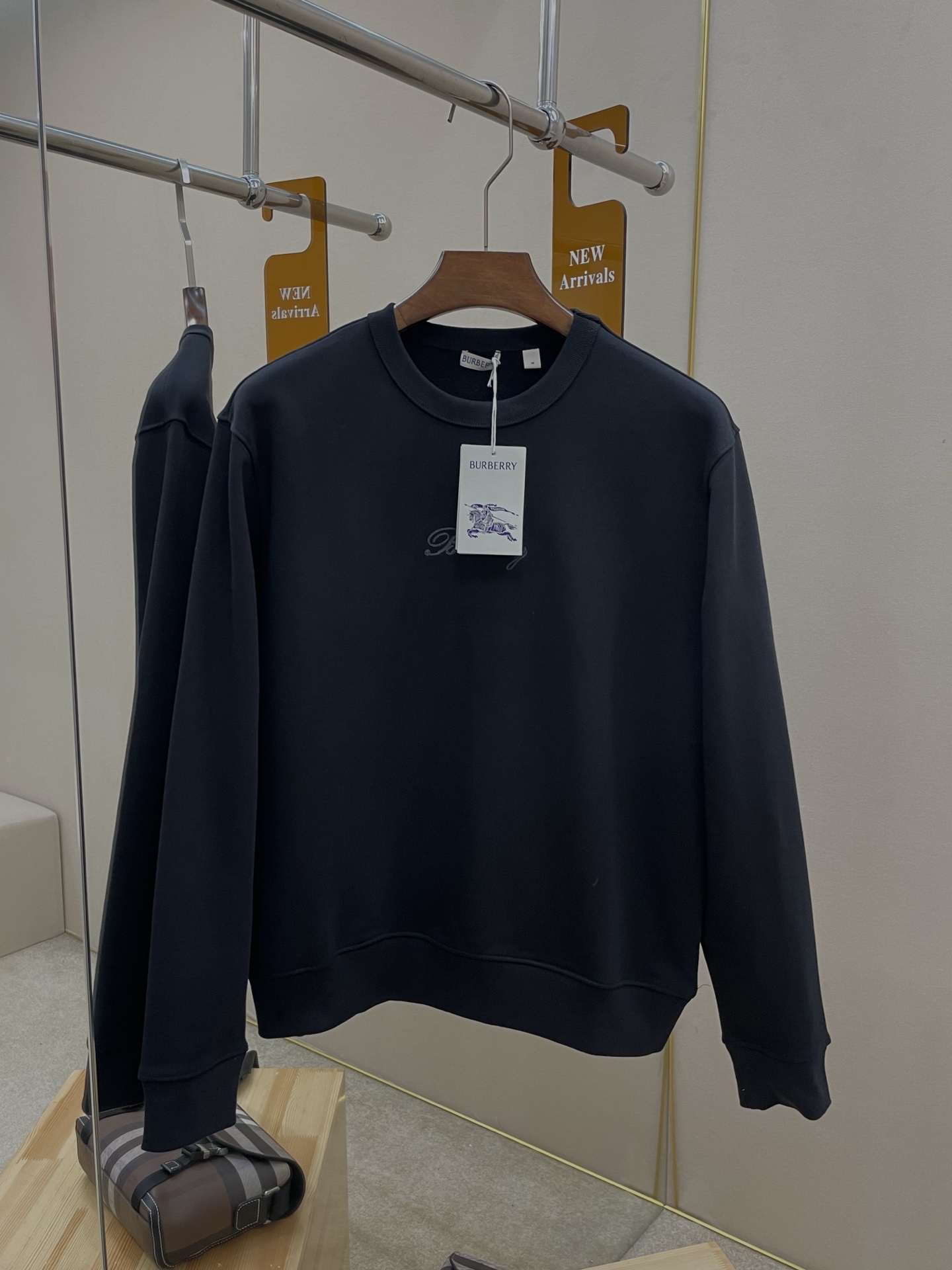Burberry Hoodie Cotton Black S-m-l-xl