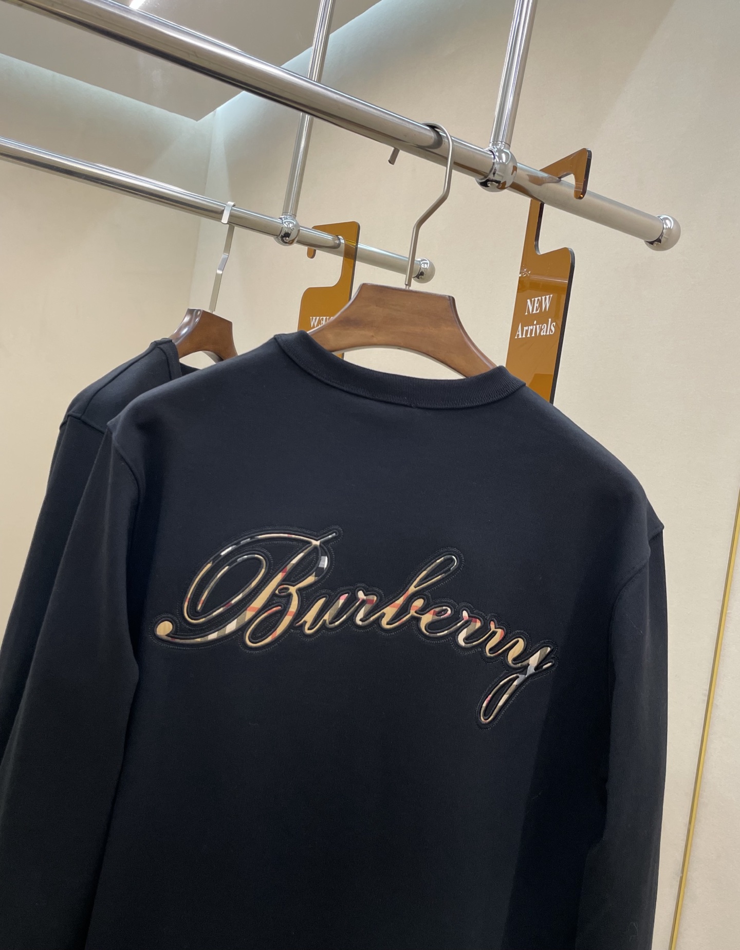 Burberry Hoodie Cotton Black S-m-l-xl