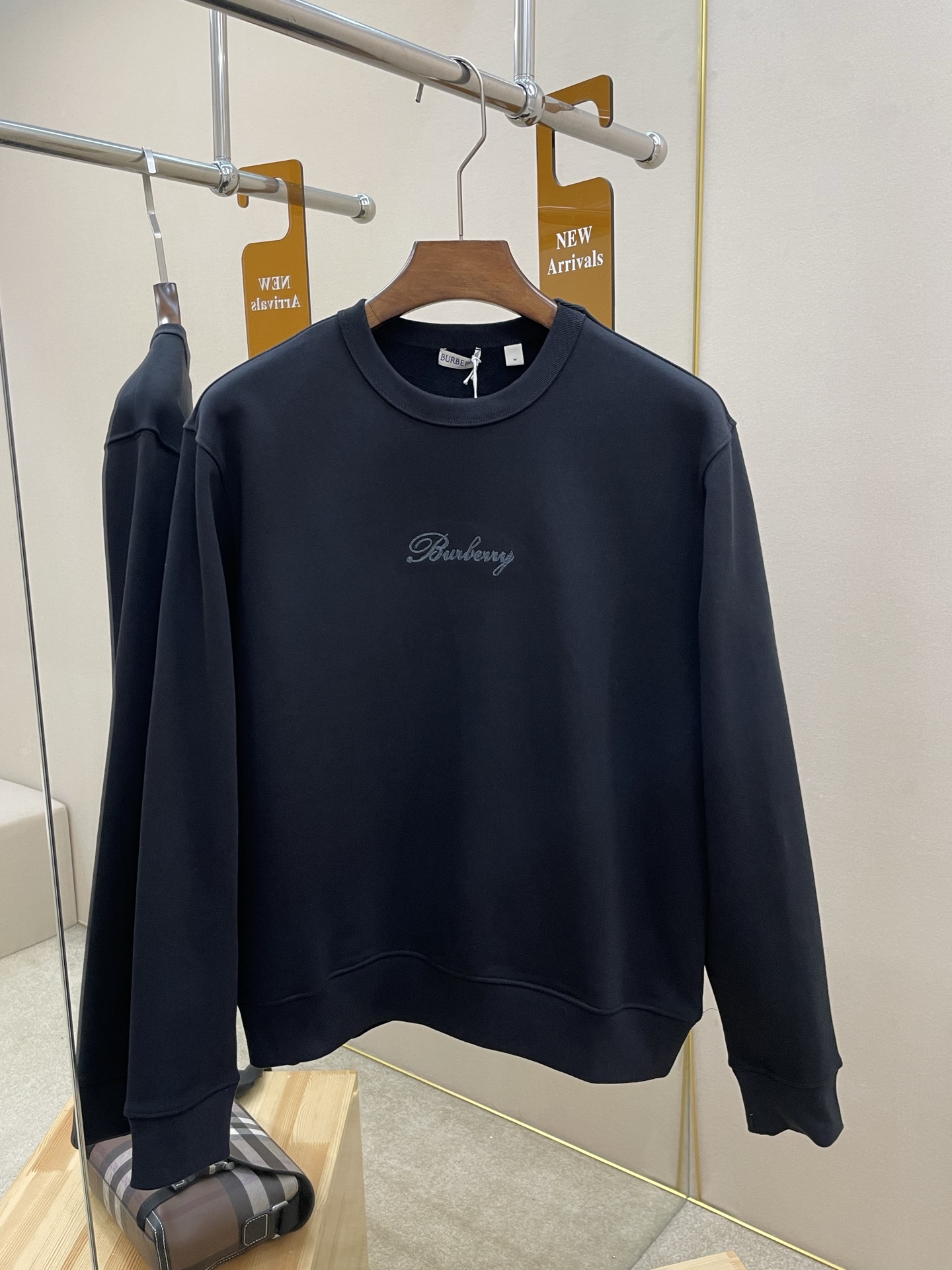 Burberry Hoodie Cotton Black S-m-l-xl