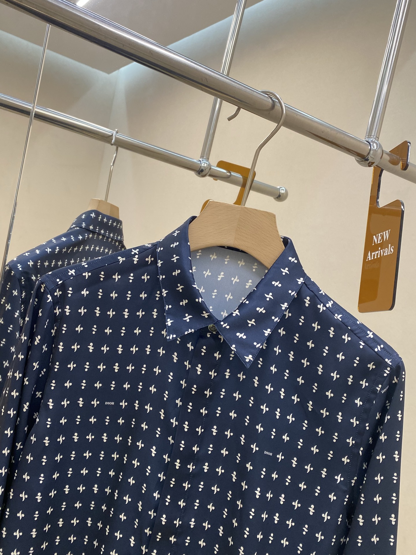 Dior Male Shirt Blue S-m