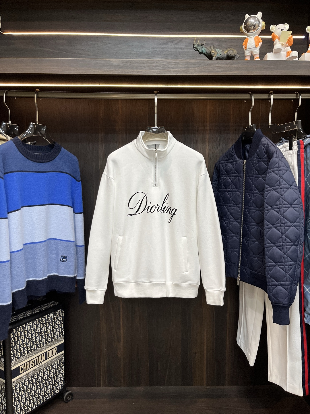 Dior Male Hoodie Cotton Printed S-xl