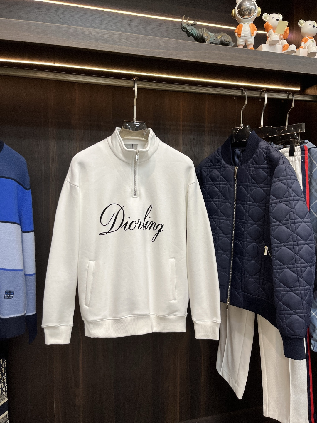 Dior Male Hoodie Cotton Printed S-xl