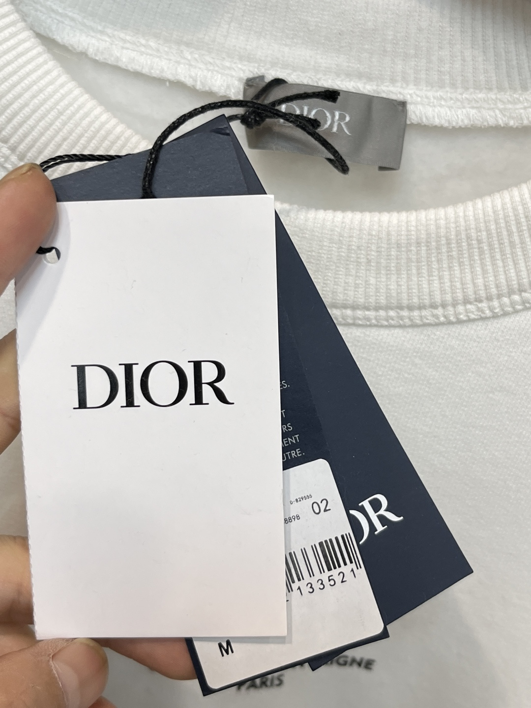 Dior Male Hoodie Cotton Black Printed S-m-l-xl