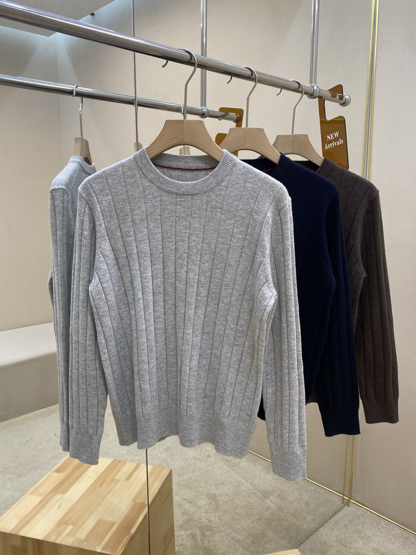 Brunello Cucinelli Basic Clothing Wool Blue S