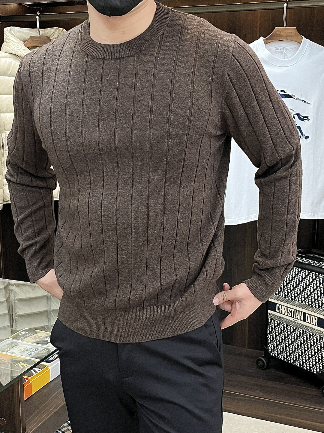 Brunello Cucinelli Basic Clothing Wool Blue S