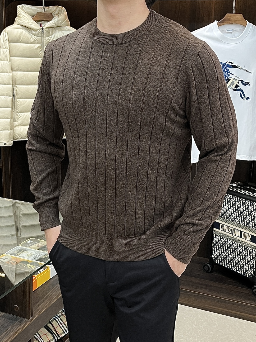 Brunello Cucinelli Basic Clothing Wool Blue S