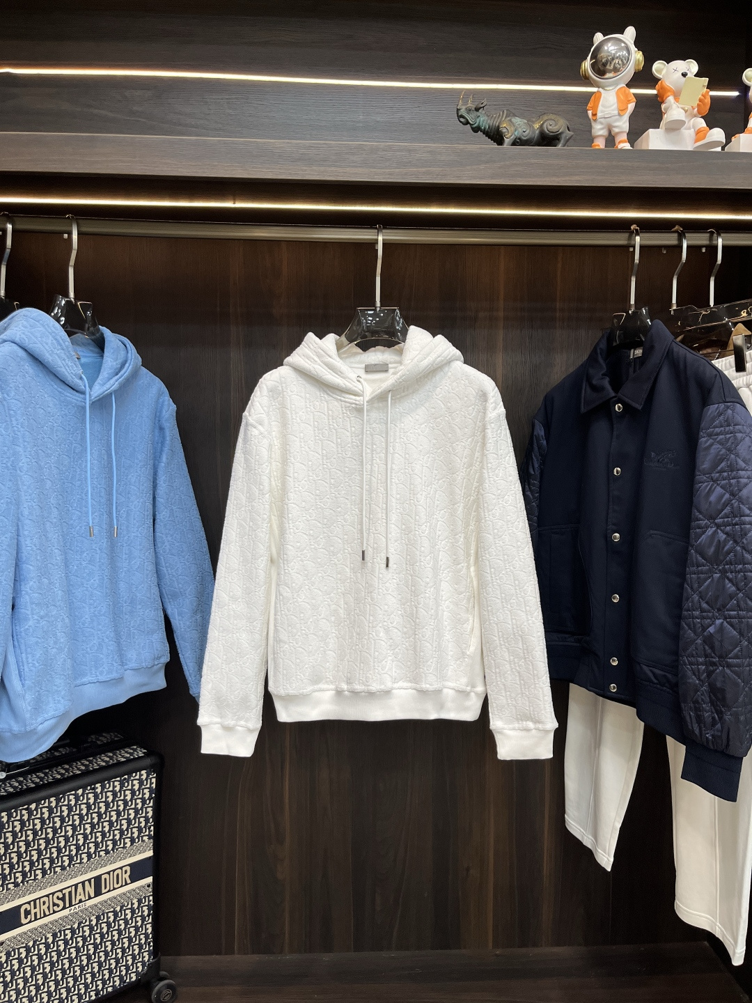 Dior Couple Hoodie Cotton Black Hooded S-l