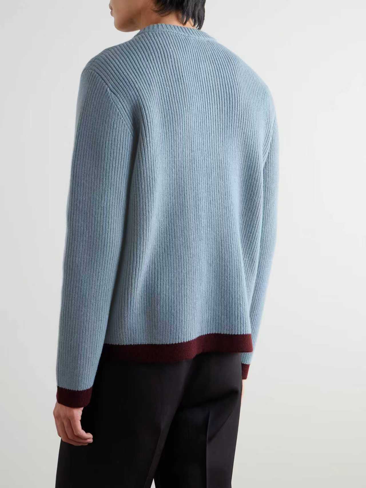 Gucci Couple Basic Clothing Wool Blue S