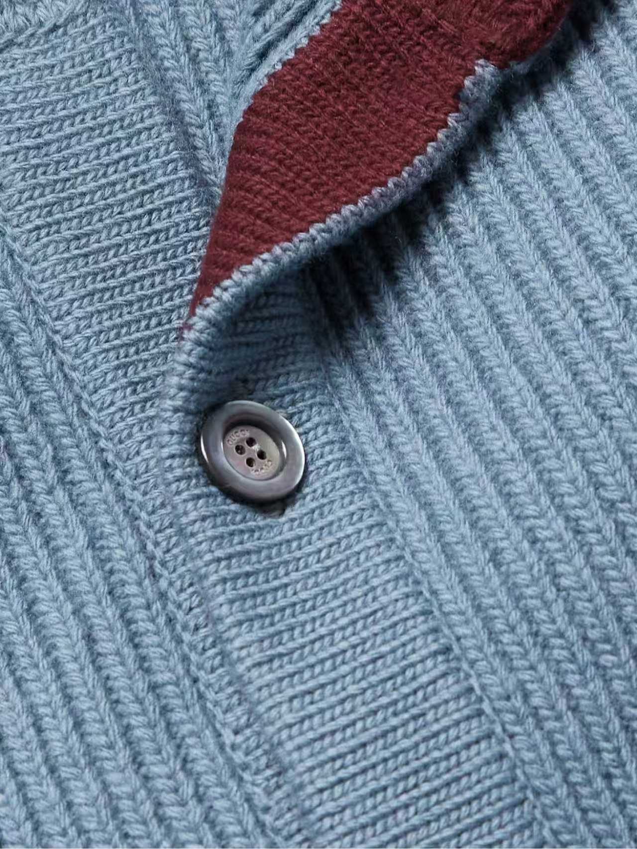 Gucci Couple Basic Clothing Wool Blue S