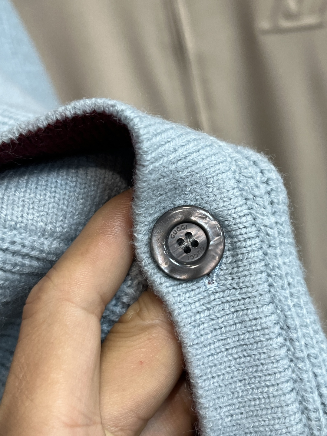 Gucci Couple Basic Clothing Wool Blue S