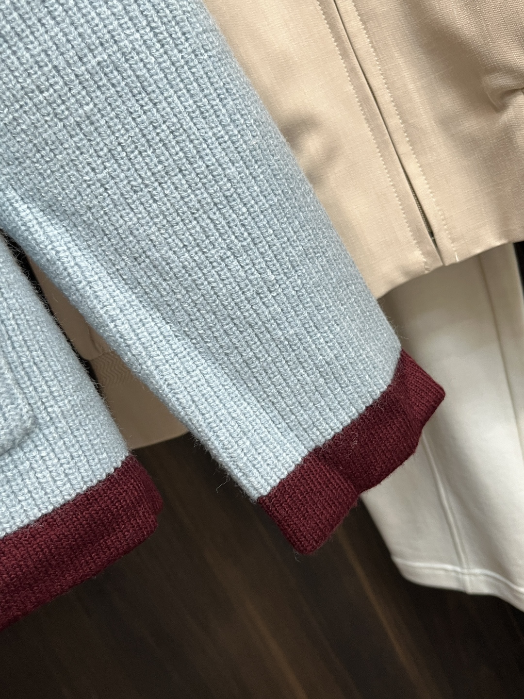 Gucci Couple Basic Clothing Wool Blue S