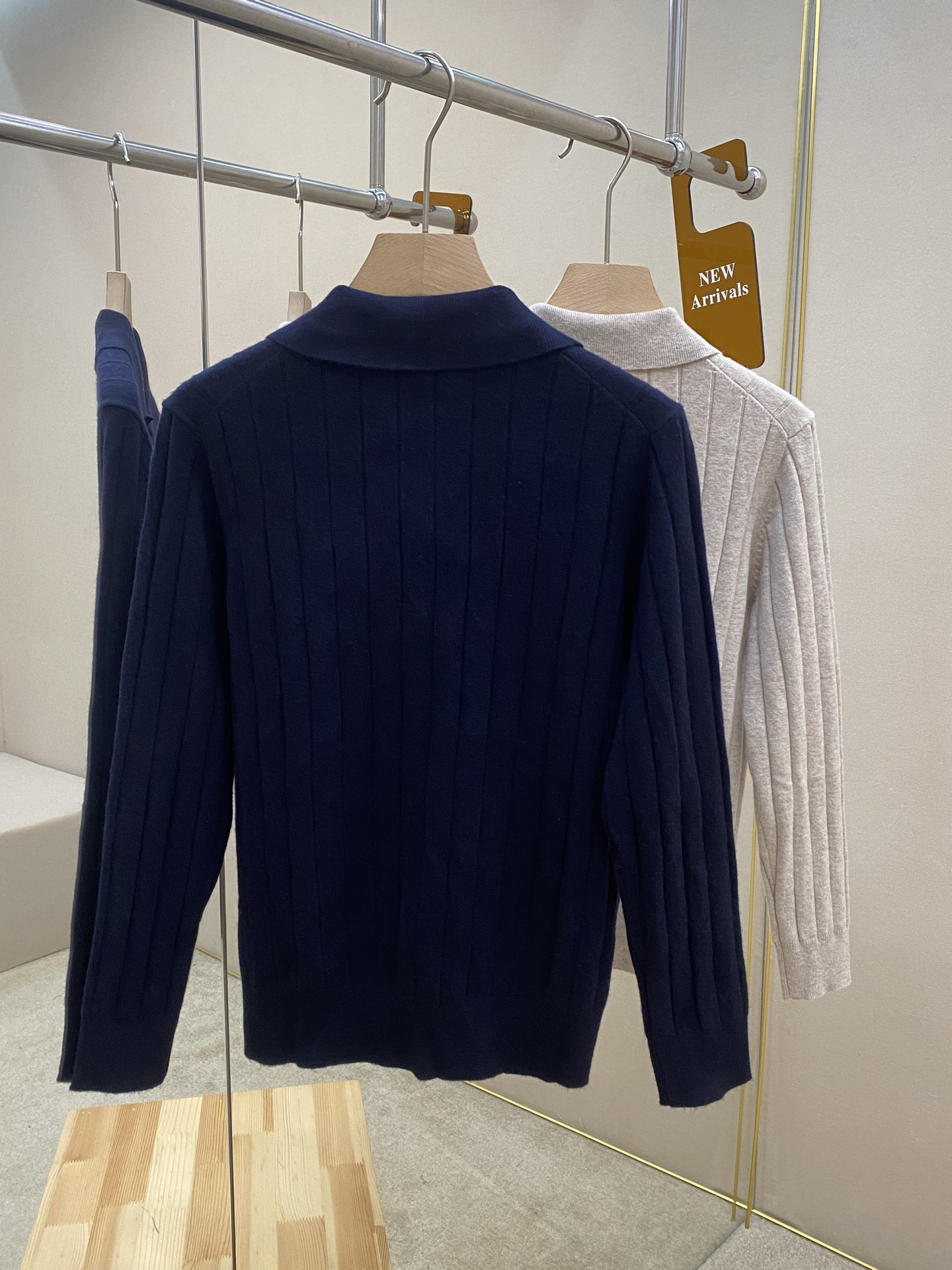 Brunello Cucinelli Couple Basic Clothing Wool Blue S