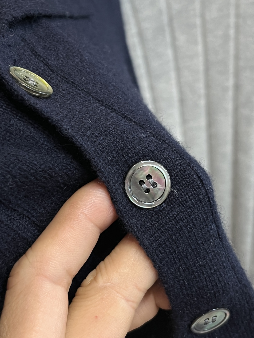 Brunello Cucinelli Couple Basic Clothing Wool Blue S