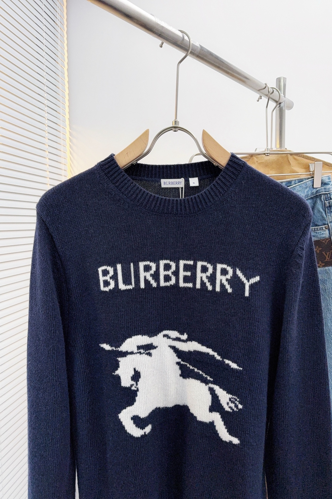 Burberry Male Basic Clothing Wool Gray Couple Style S-m-xxl