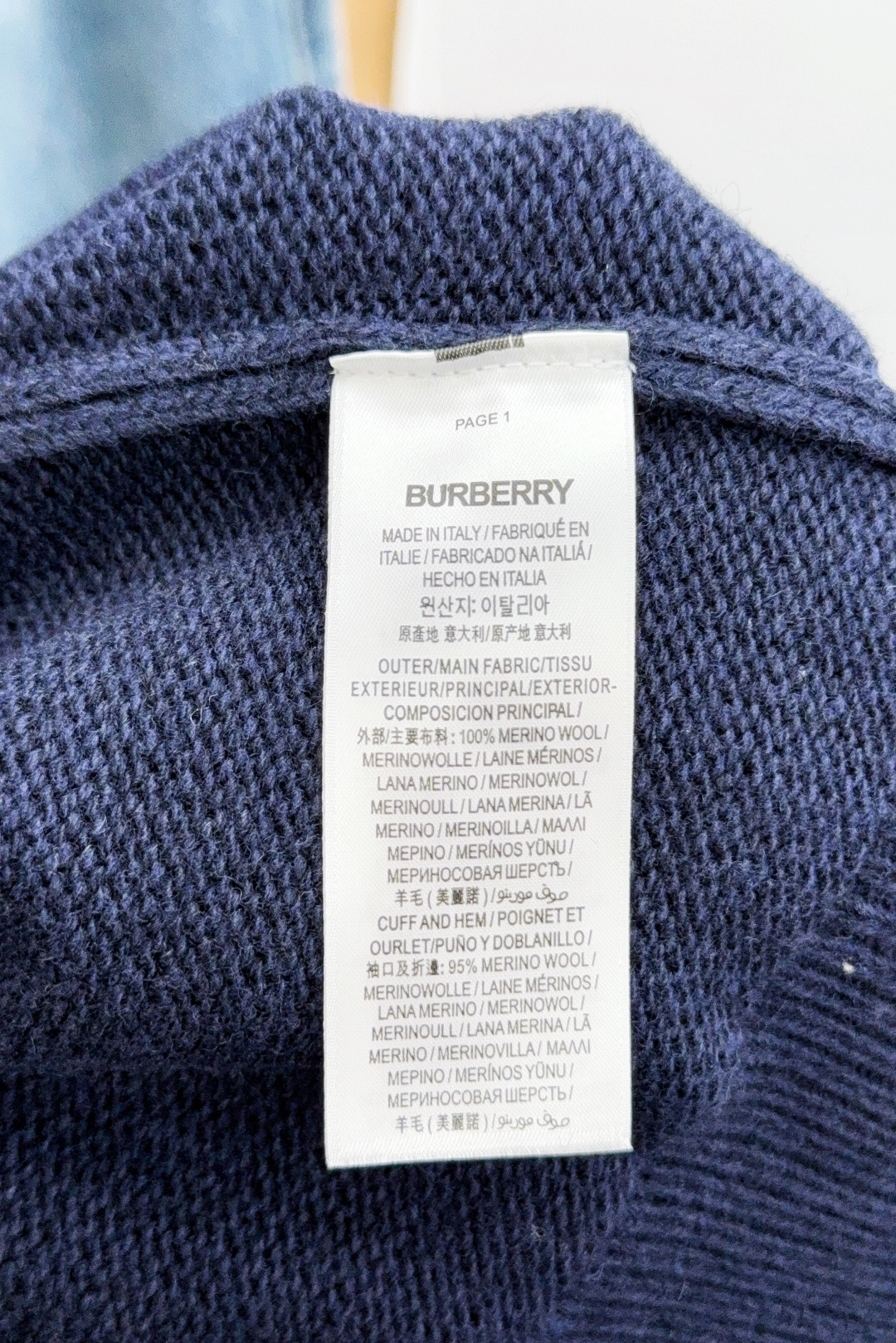 Burberry Male Basic Clothing Wool Gray Couple Style S-m-xxl