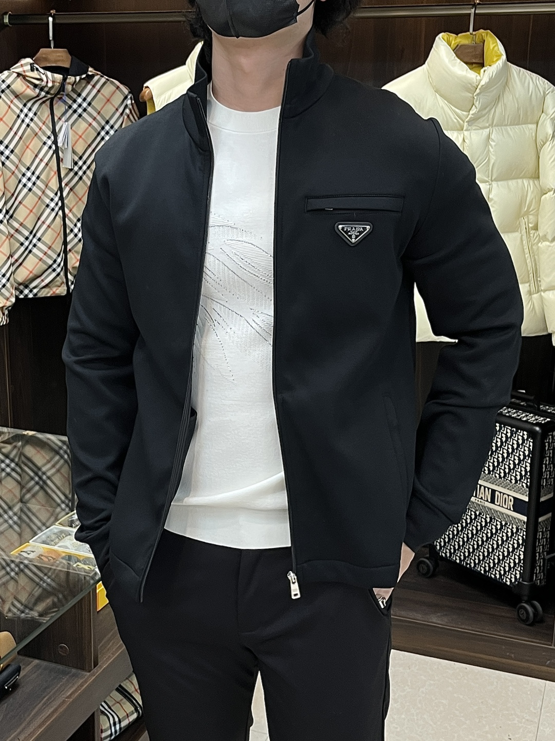 Prada Jacket Black S-m-l-xl