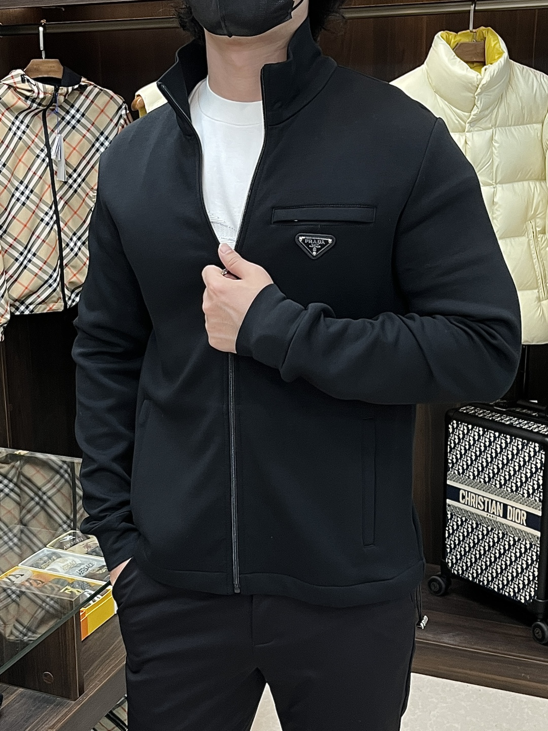 Prada Jacket Black S-m-l-xl