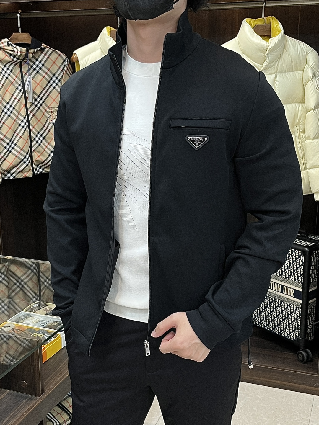 Prada Jacket Black S-m-l-xl