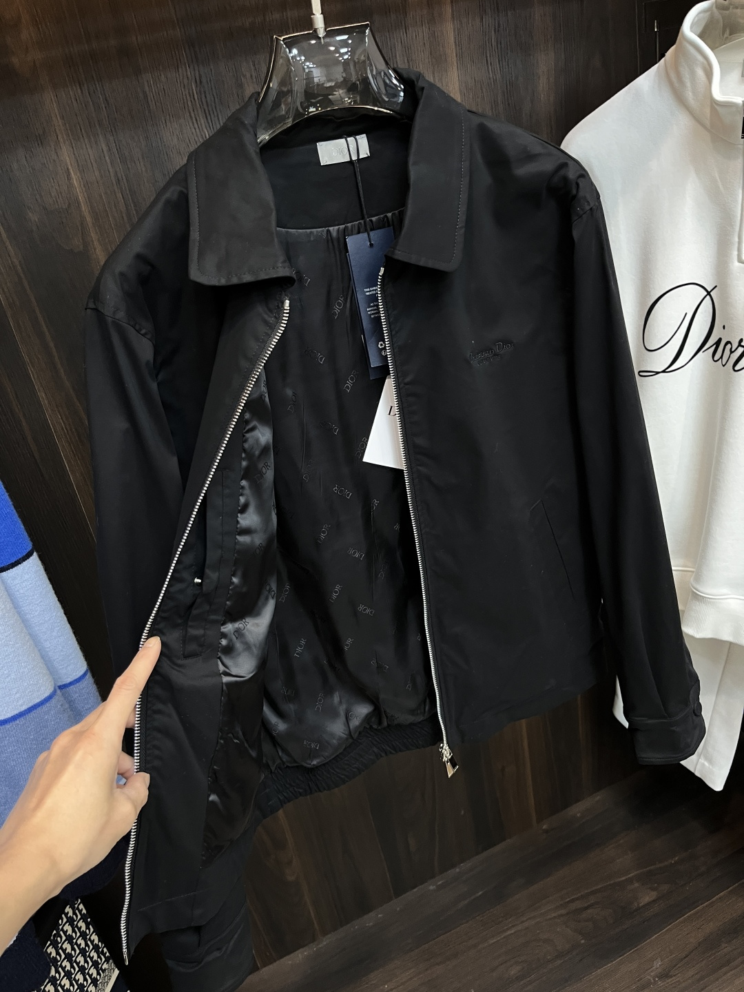 Dior Male Jacket Cotton Black S
