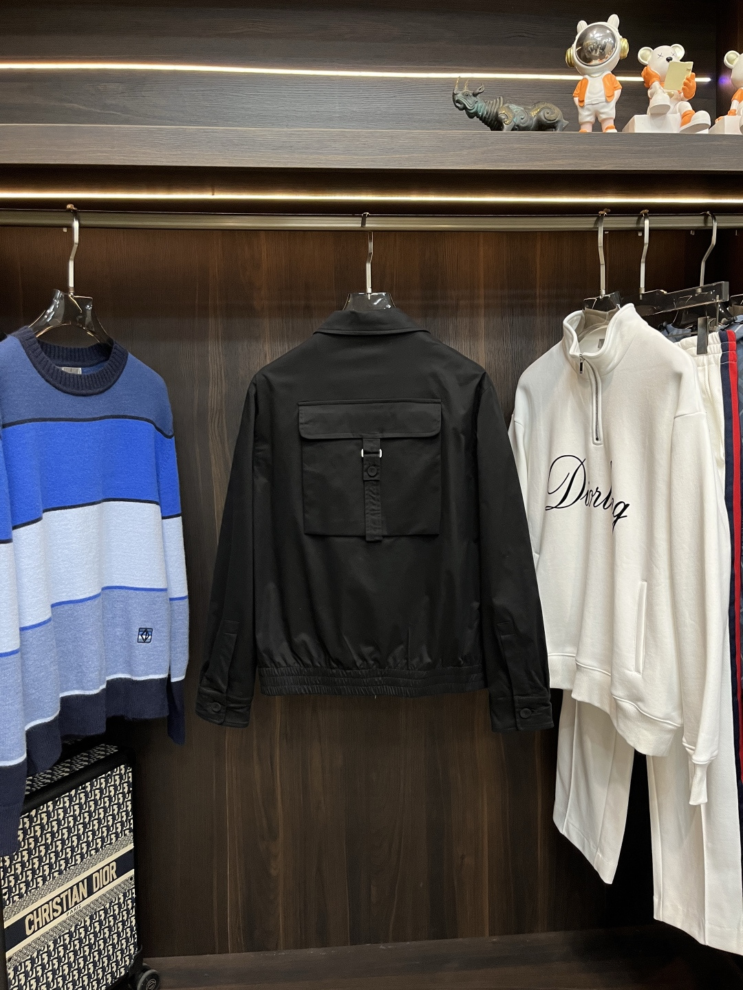 Dior Male Jacket Cotton Black S