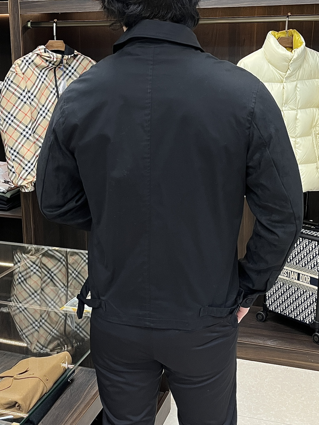 Dior Male Jacket Cotton Black S