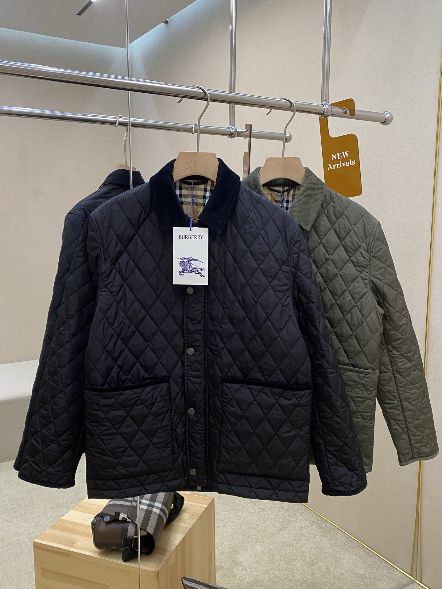 Burberry Jacket Cotton Black S-m-l-xl