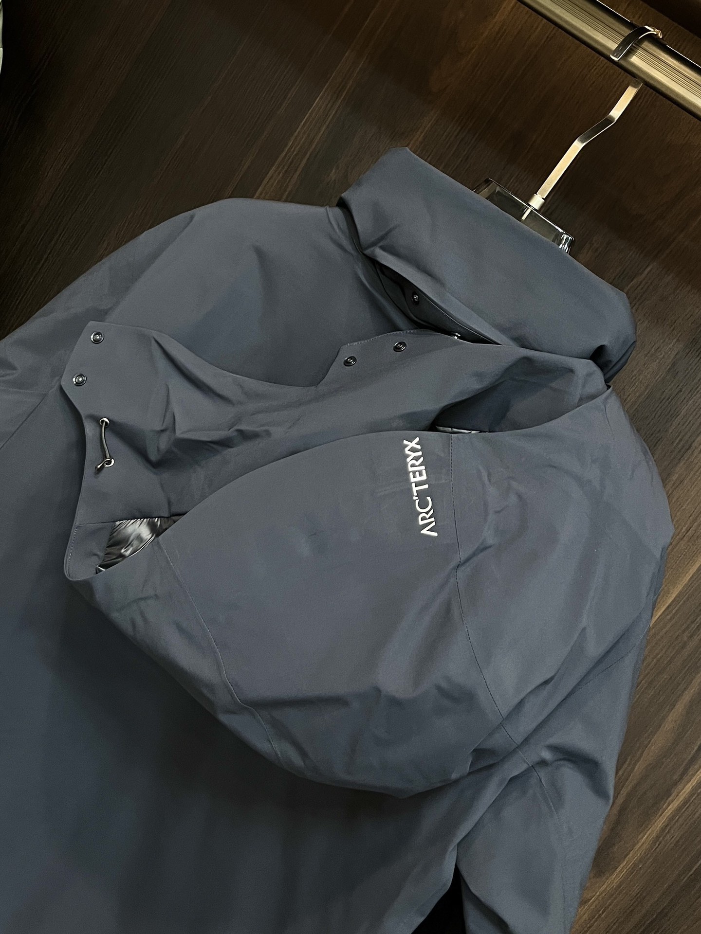 Arcteryx Couple Down Jacket White Duck Down Black Hooded S-m-l-xl