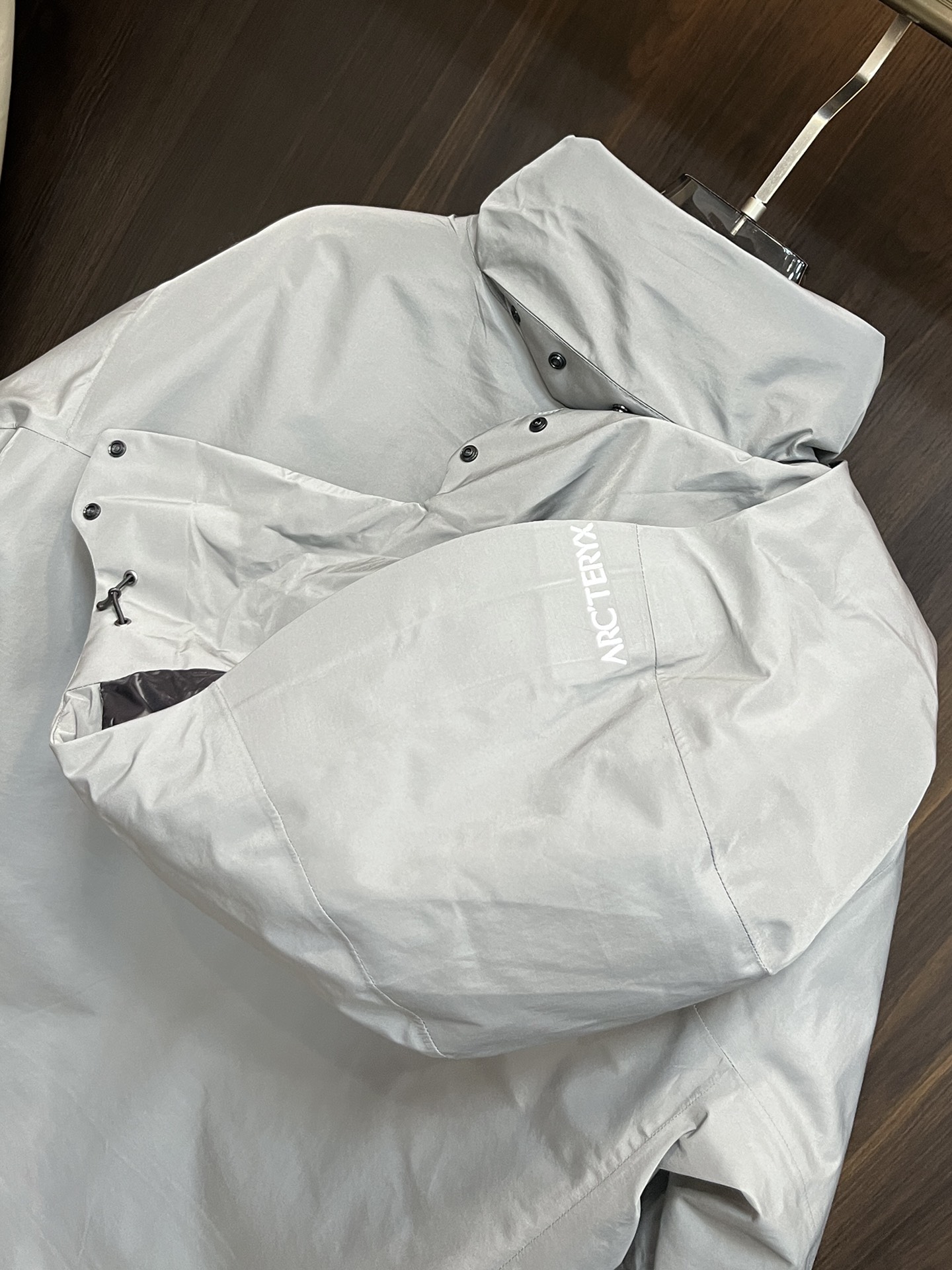 Arcteryx Couple Down Jacket White Duck Down Black Hooded S-m-l-xl