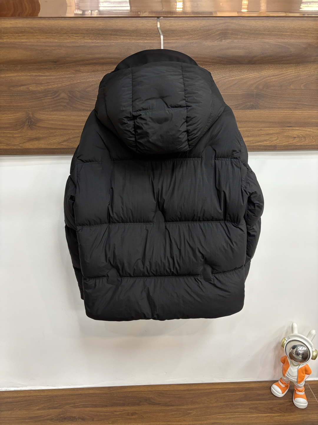 Ermenegildo Zegna Male Down Jacket Goose Down Black Hooded M-xl