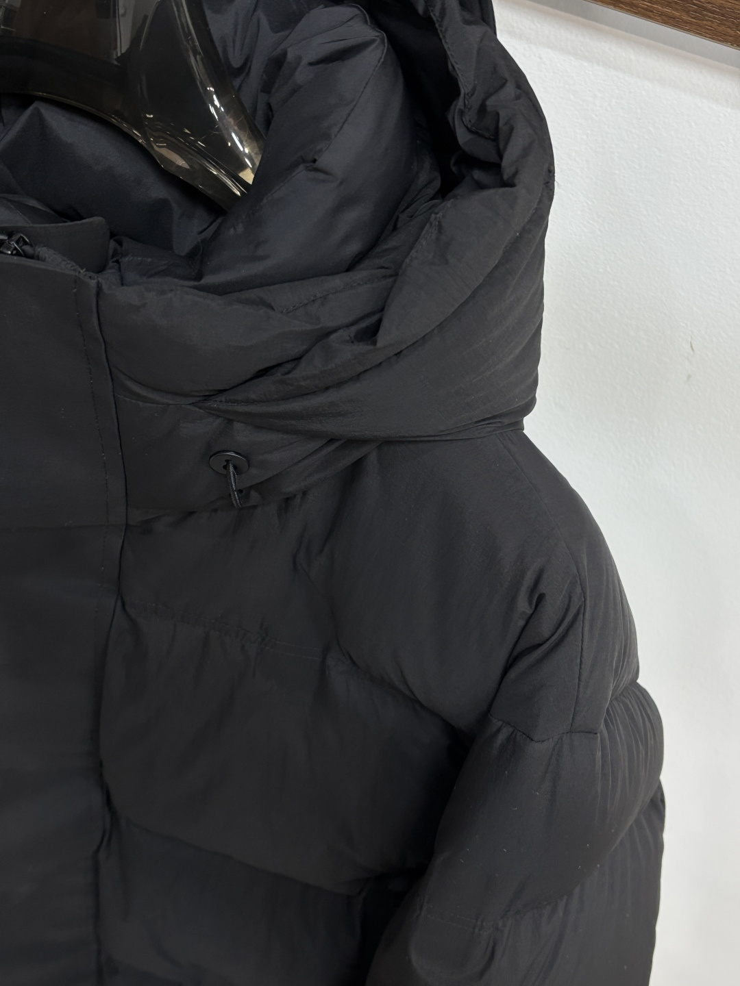 Ermenegildo Zegna Male Down Jacket Goose Down Black Hooded M-xl