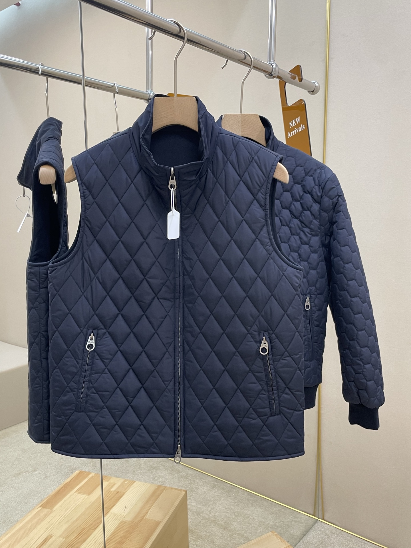 Loro Piana Male Vest Wool Blue L