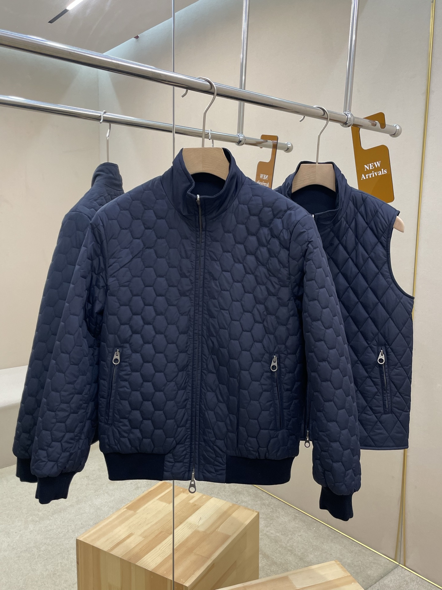 Loro Piana Male Vest Wool Blue L