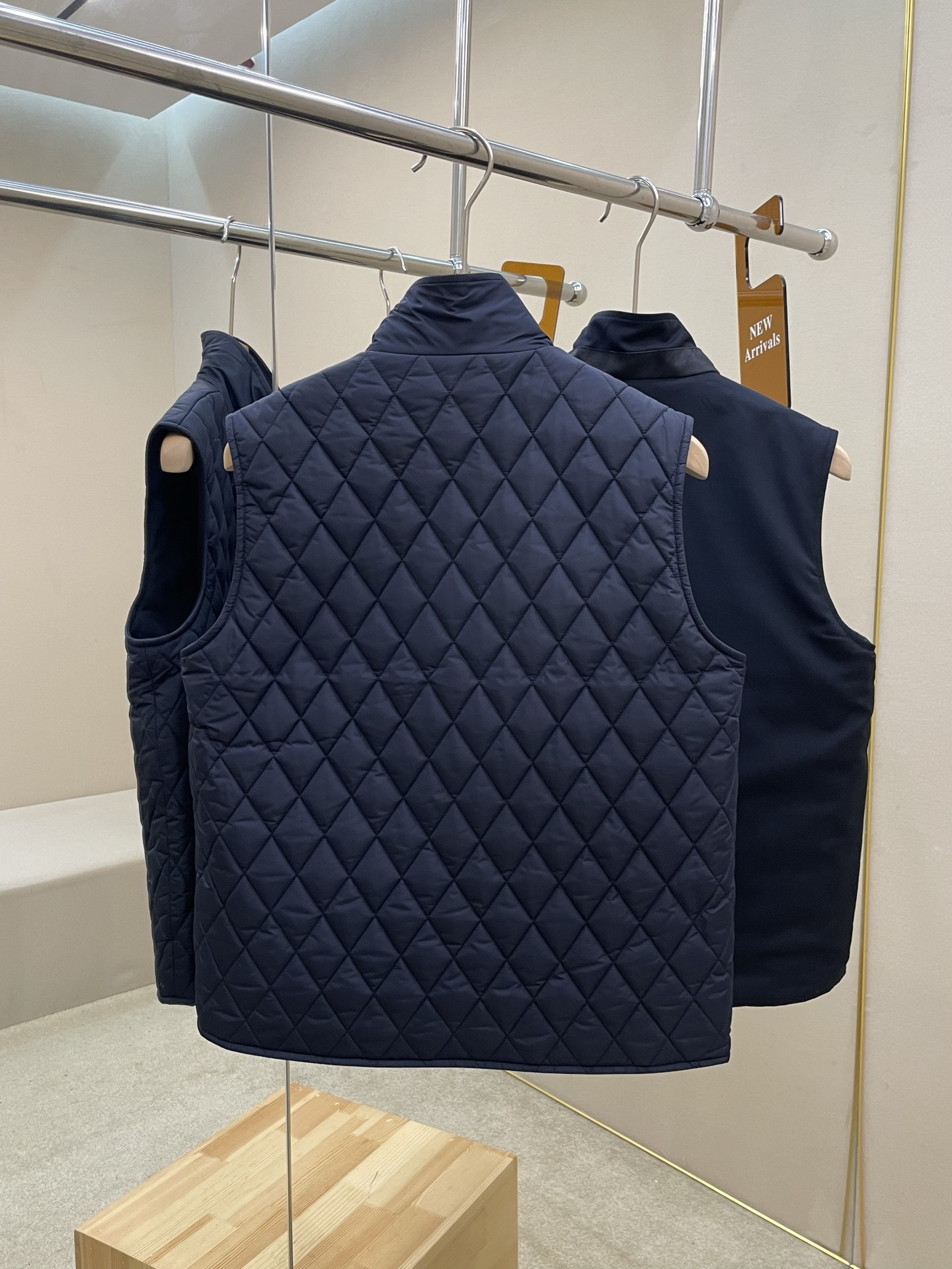 Loro Piana Male Vest Wool Blue L