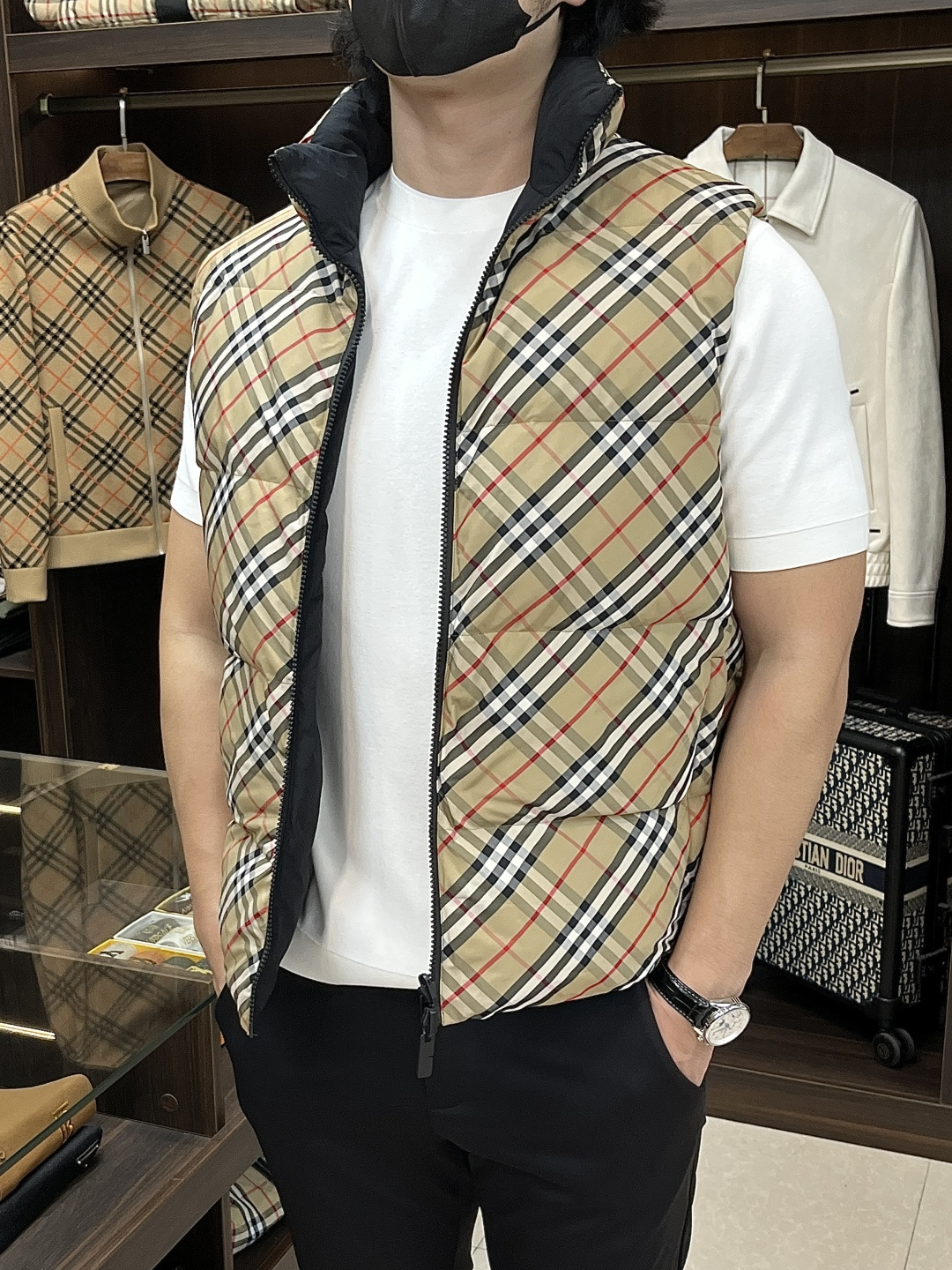 Burberry Male Down Jacket Cotton Slim Fit M-l-xl