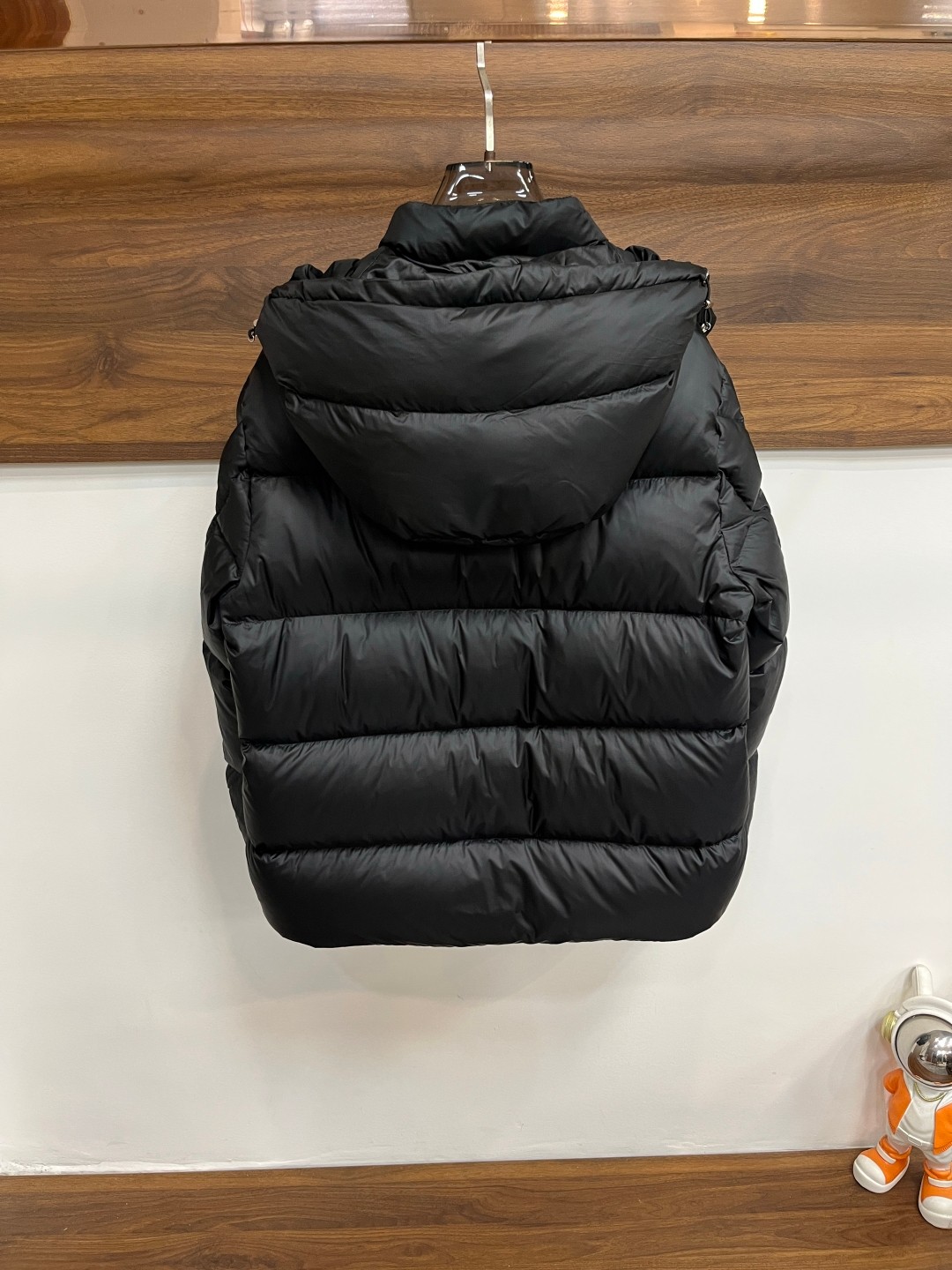 Moncler Male Down Jacket Goose Down Black Hooded M-xl