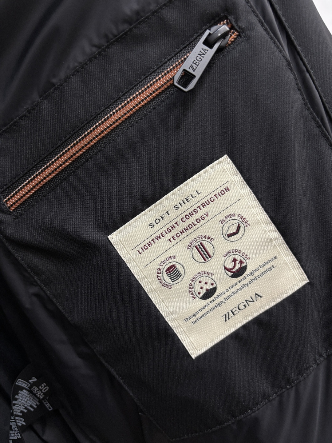 Ermenegildo Zegna Male Down Jacket Goose Down Black Hooded M-xl