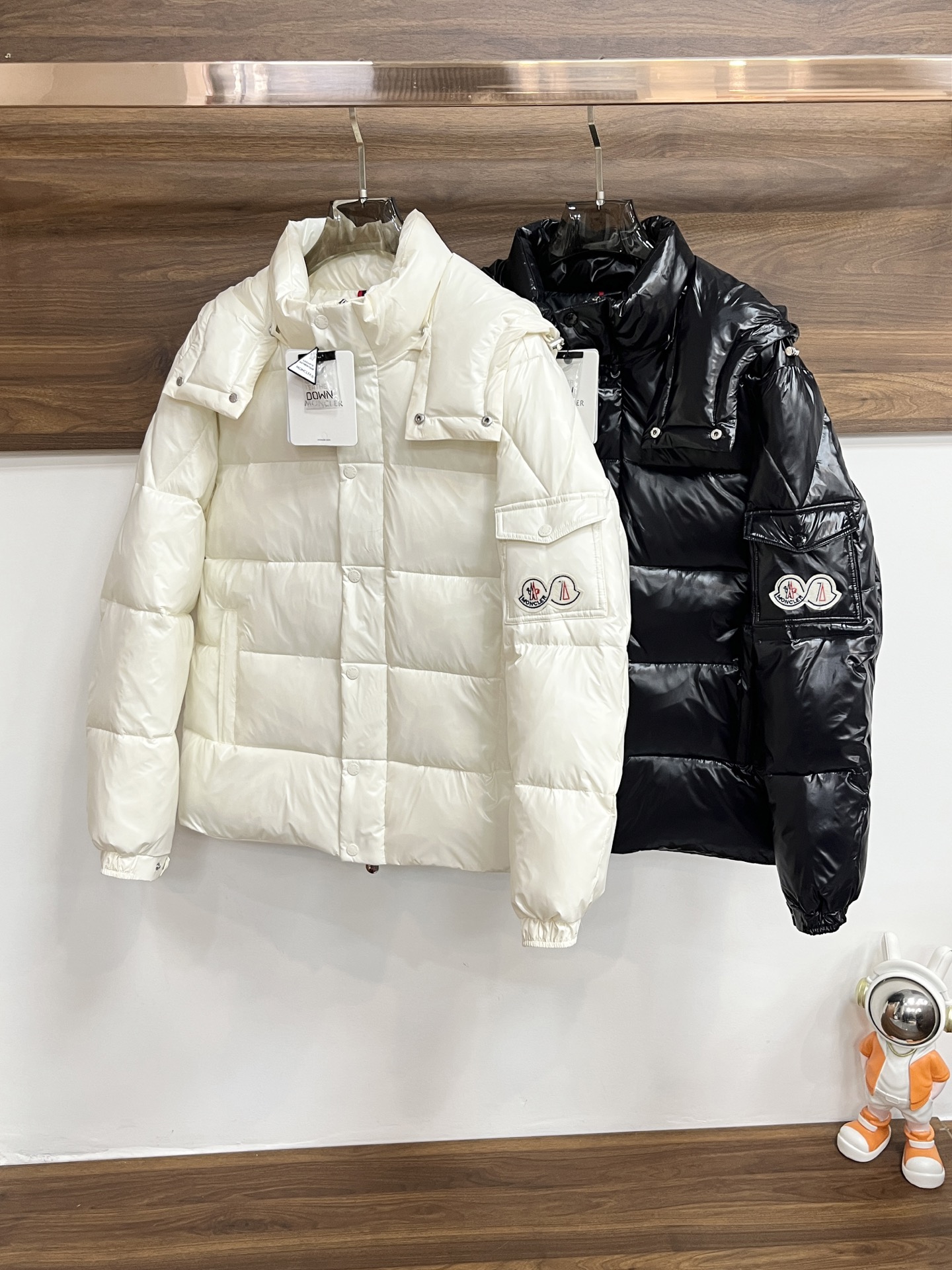 Moncler Male Down Jacket White Duck Down Hooded M-l-xxxl