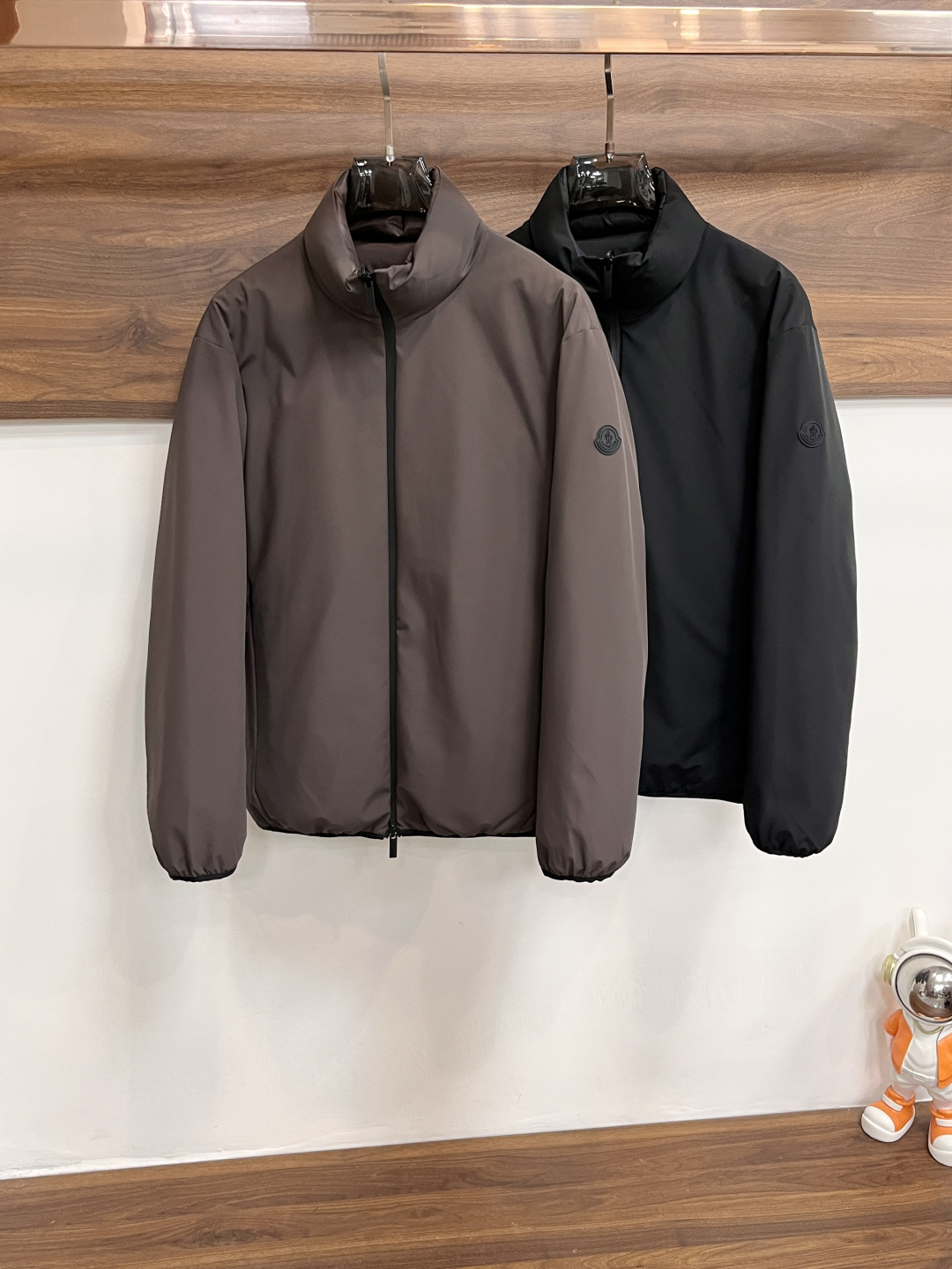 Moncler Male Down Jacket Goose Down Black Slim Fit M-l-xl