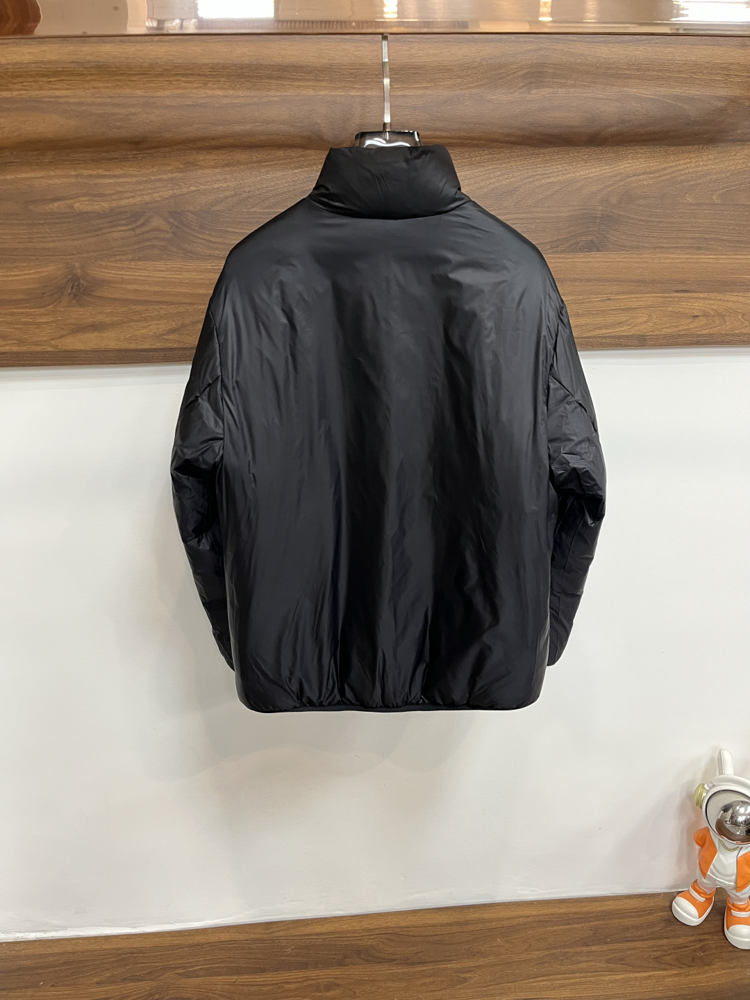 Moncler Male Down Jacket Goose Down Black Slim Fit M-l-xl