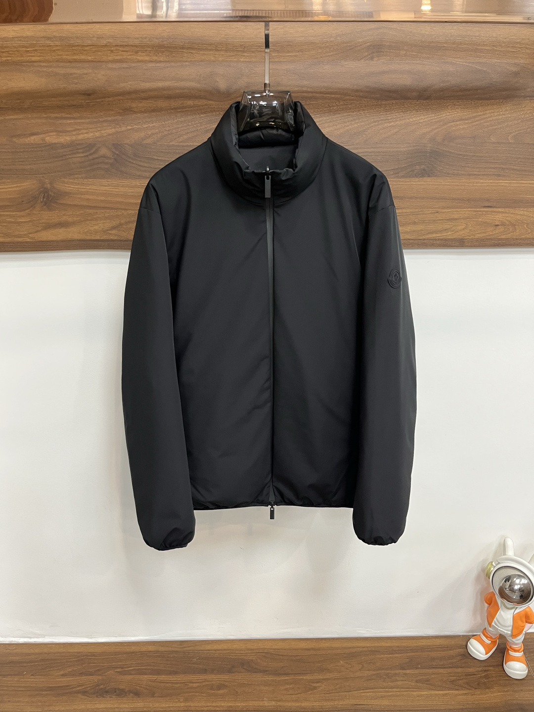 Moncler Male Down Jacket Goose Down Black Slim Fit M-l-xl