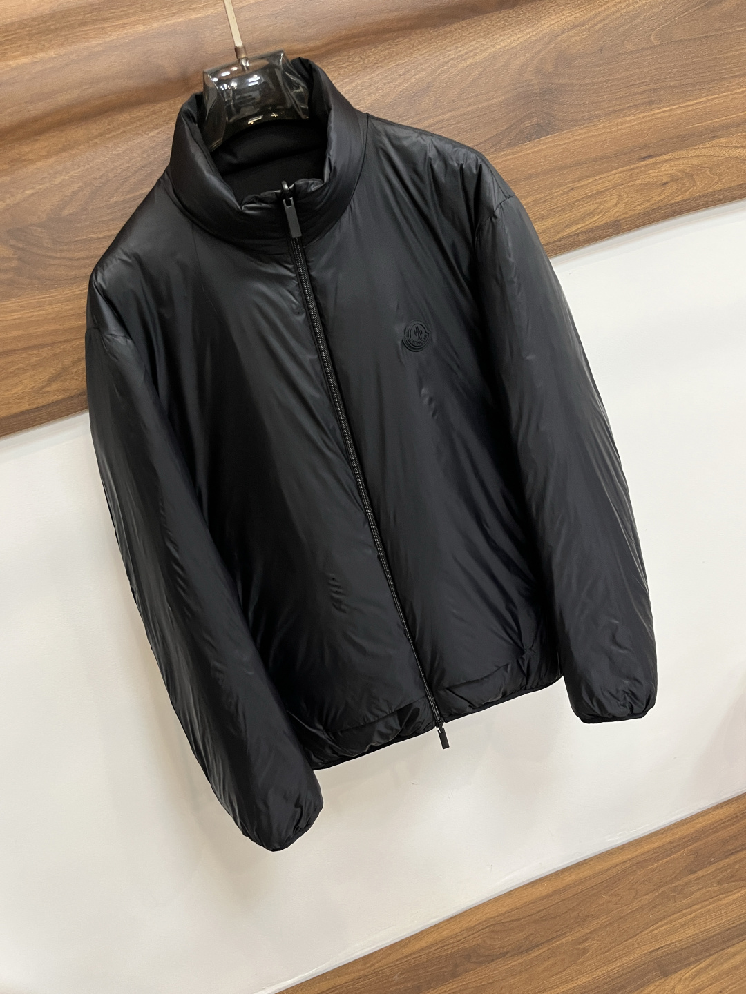 Moncler Male Down Jacket Goose Down Black Slim Fit M-l-xl