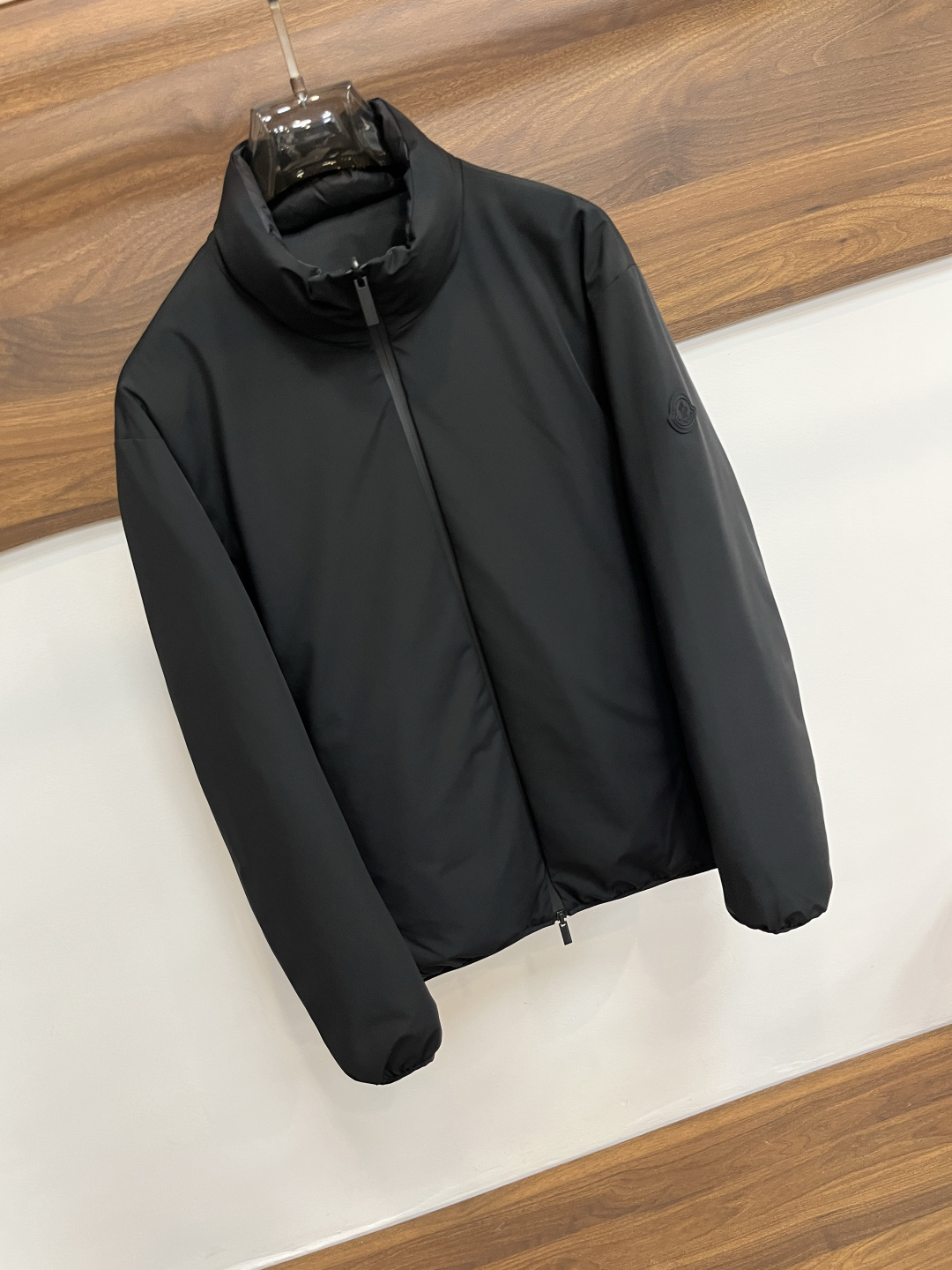 Moncler Male Down Jacket Goose Down Black Slim Fit M-l-xl