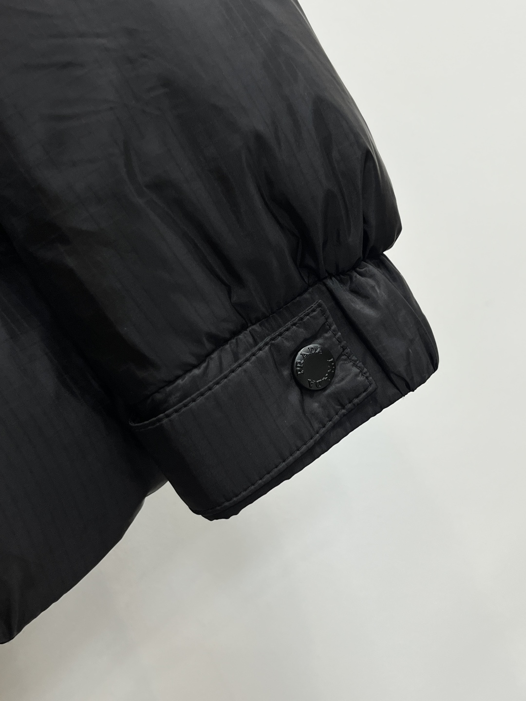Prada Male Down Jacket Goose Down Black Hooded M-l-xl